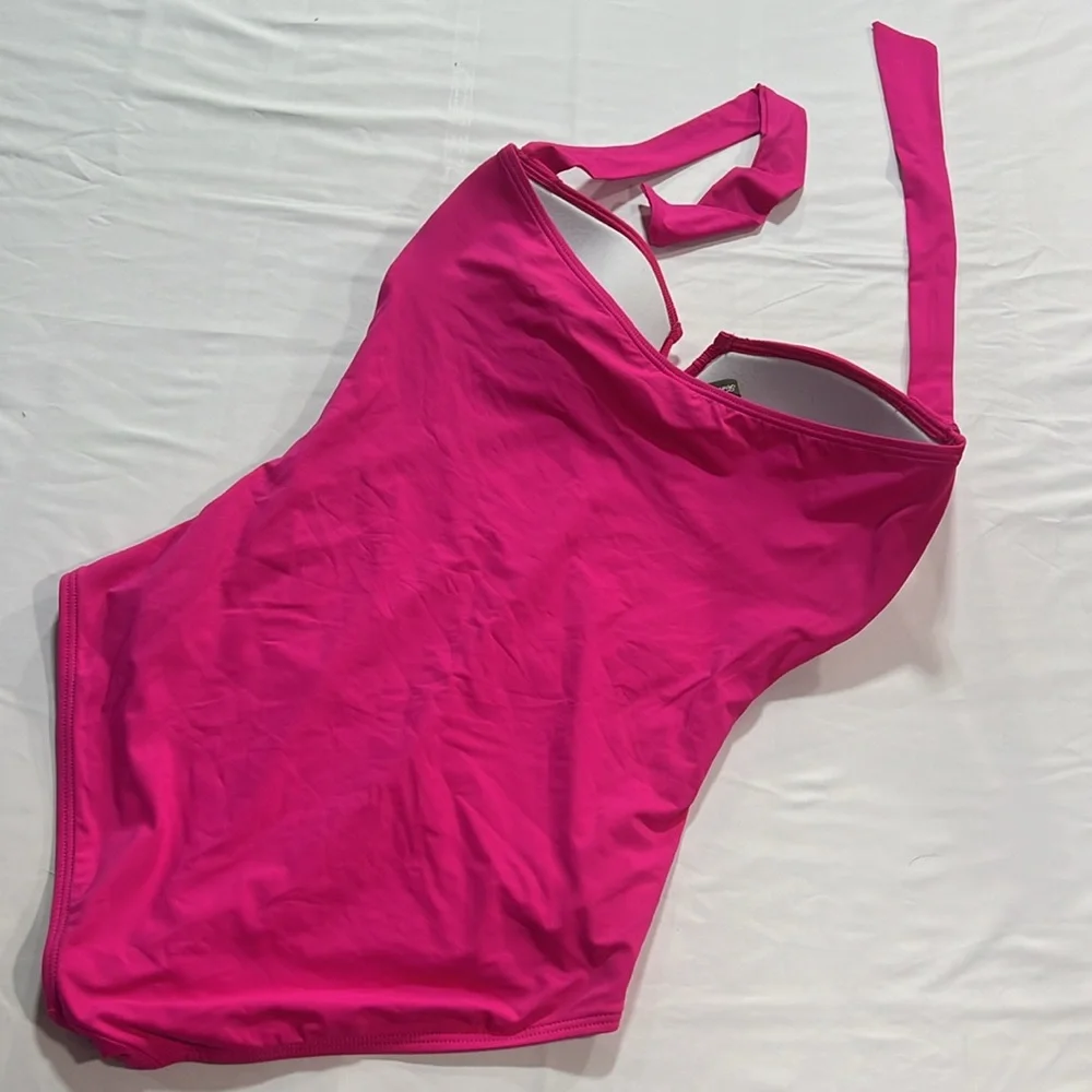 Tommy Bahama one piece pink swimsuit size 14 - Picture 7 of 10